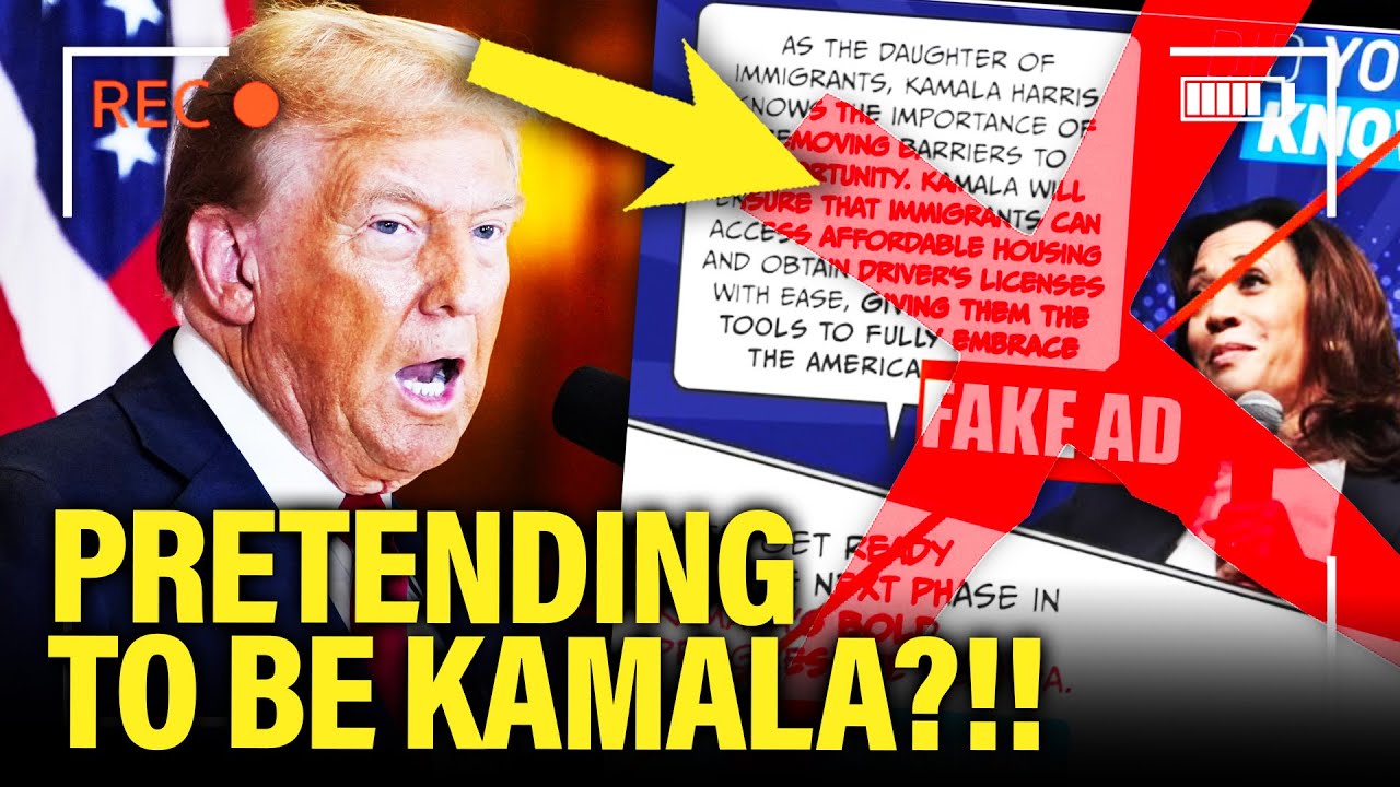 WOW! Trump PRETENDS to be Kamala in LATEST SCAM?!